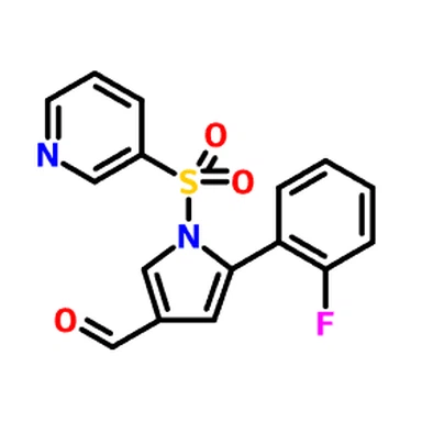 881677-11-8 1H-pyrrol-3-karboksaldehyd, 5-(2-fluorfenyl)-1-(3-pyridinylsulfonyl)-