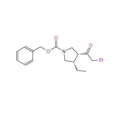 CAS:1428243-26-8丨(3R,4S)-3-(2-Bromacetyl)-4-etyl-1-pyrrolidinkarboksylsyre Fenylmetylester
