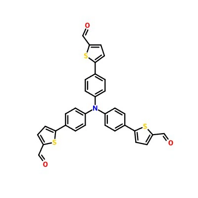 CAS:883236-47-3|5,5',5''-(Nitrilotris(benzen-4,1-diyl))tris(tiofen-2-karbaldehyd)